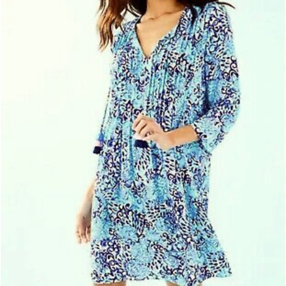 Lilly Pulitzer Blues/Greens Dress Size XS